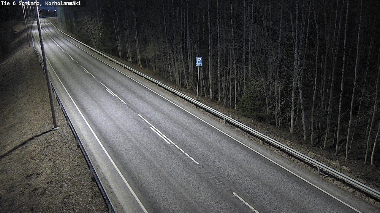Weather Camera Image Väg 6 Sotkamo, Korholanmäki, Sotkamo, Kainuu