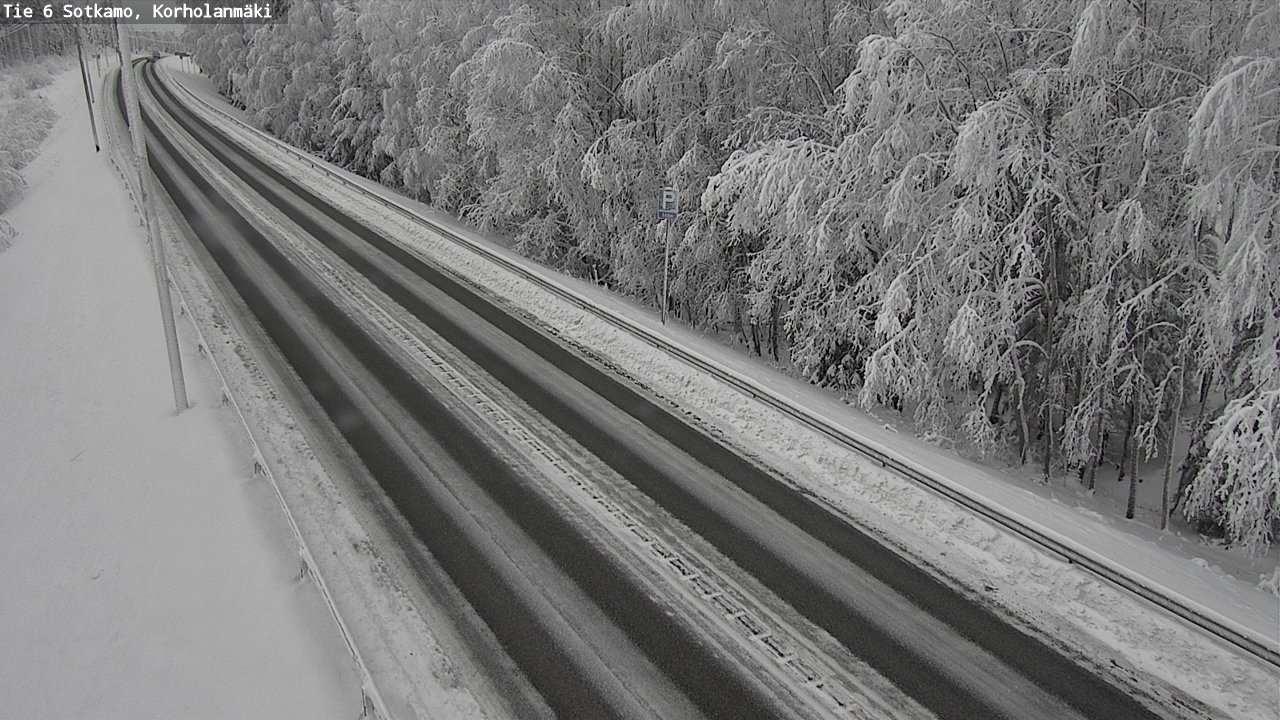 Weather Camera Image Väg 6 Sotkamo, Korholanmäki, Sotkamo, Kainuu