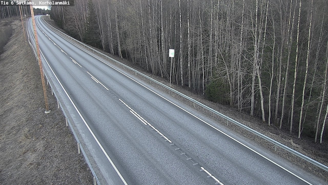Weather Camera Image Väg 6 Sotkamo, Korholanmäki, Sotkamo, Kainuu