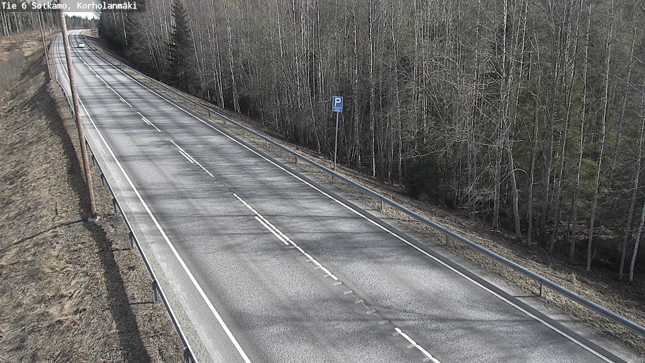 Weather Camera Image Väg 6 Sotkamo, Korholanmäki, Sotkamo, Kainuu