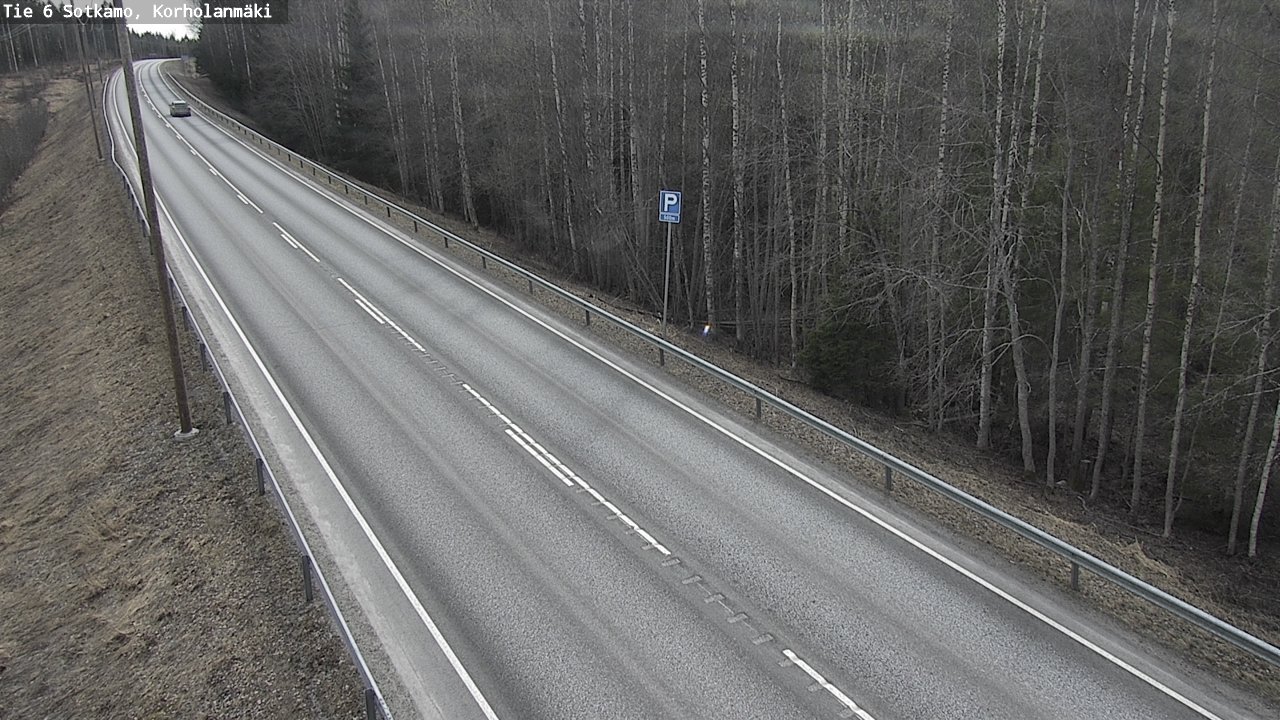 Weather Camera Image Väg 6 Sotkamo, Korholanmäki, Sotkamo, Kainuu