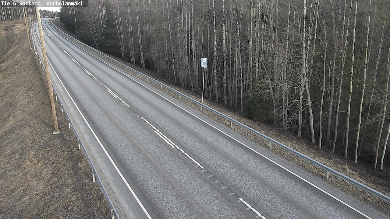 Weather Camera Image Väg 6 Sotkamo, Korholanmäki, Sotkamo, Kainuu
