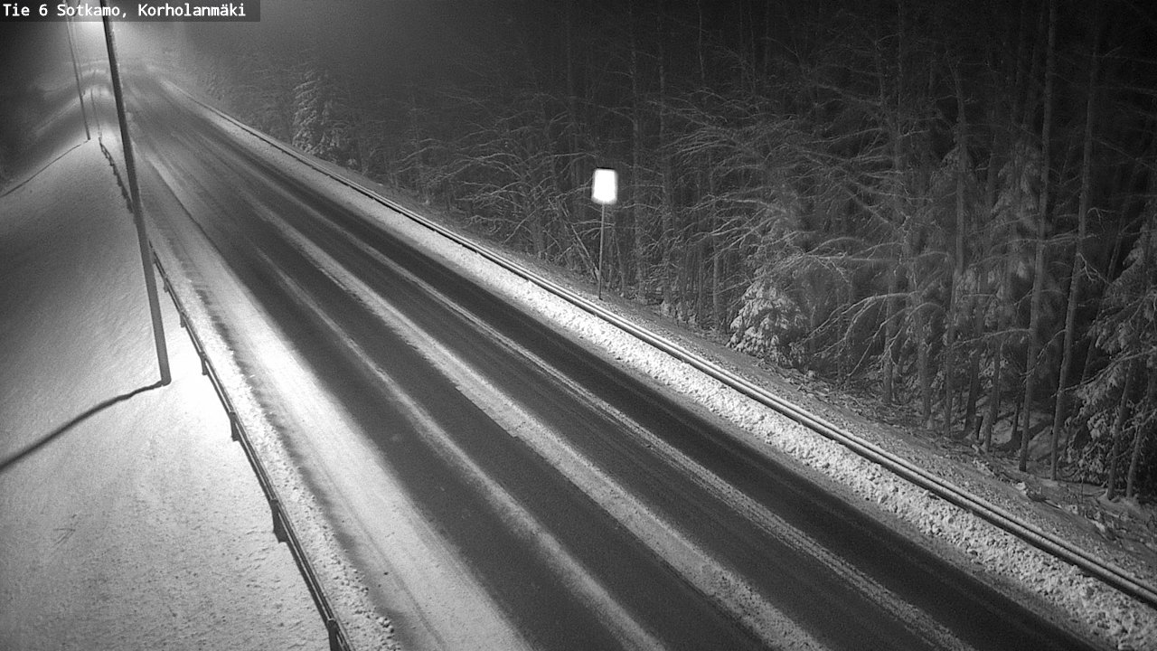 Weather Camera Image Väg 6 Sotkamo, Korholanmäki, Sotkamo, Kainuu