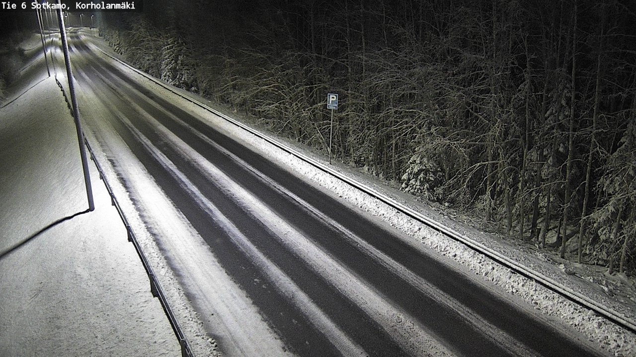 Weather Camera Image Väg 6 Sotkamo, Korholanmäki, Sotkamo, Kainuu