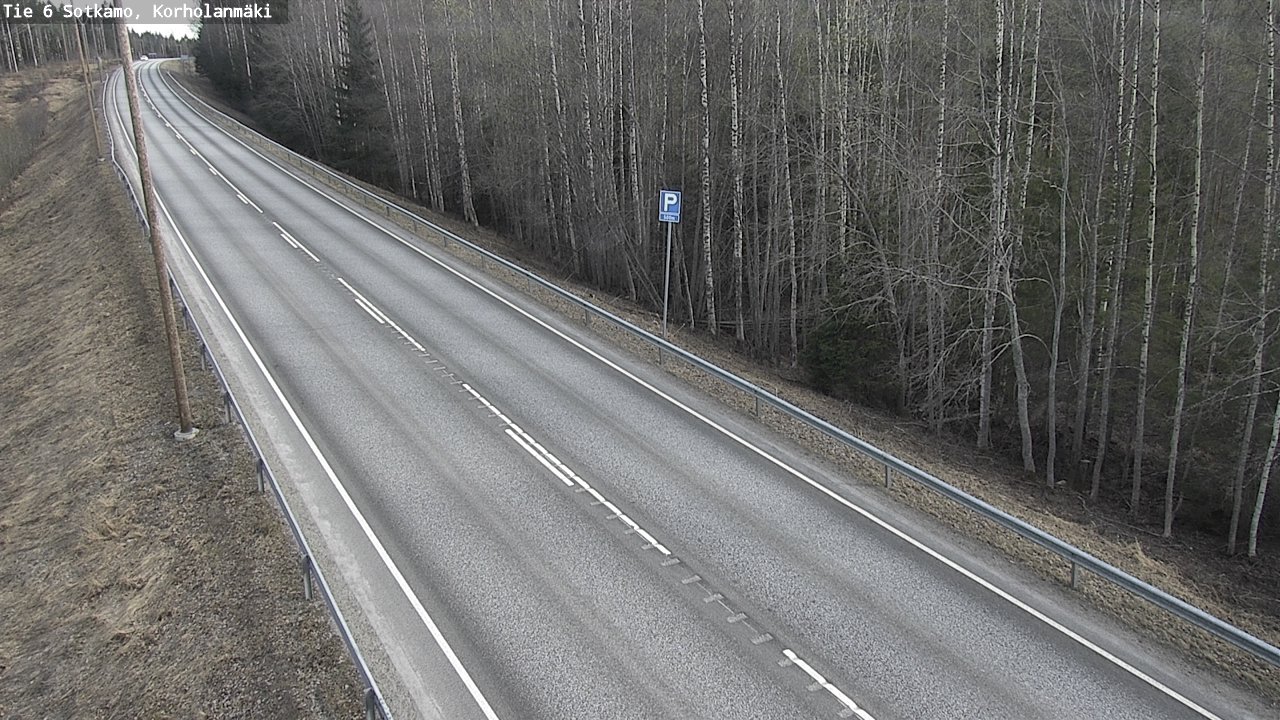 Weather Camera Image Väg 6 Sotkamo, Korholanmäki, Sotkamo, Kainuu
