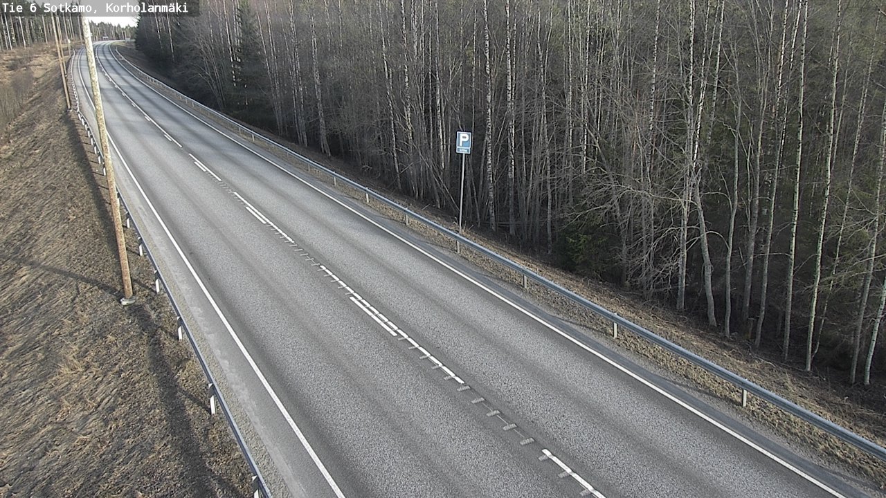 Weather Camera Image Väg 6 Sotkamo, Korholanmäki, Sotkamo, Kainuu