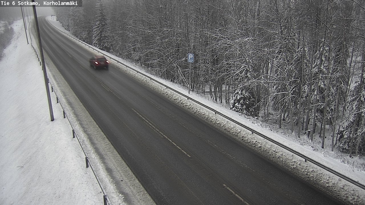 Weather Camera Image Väg 6 Sotkamo, Korholanmäki, Sotkamo, Kainuu