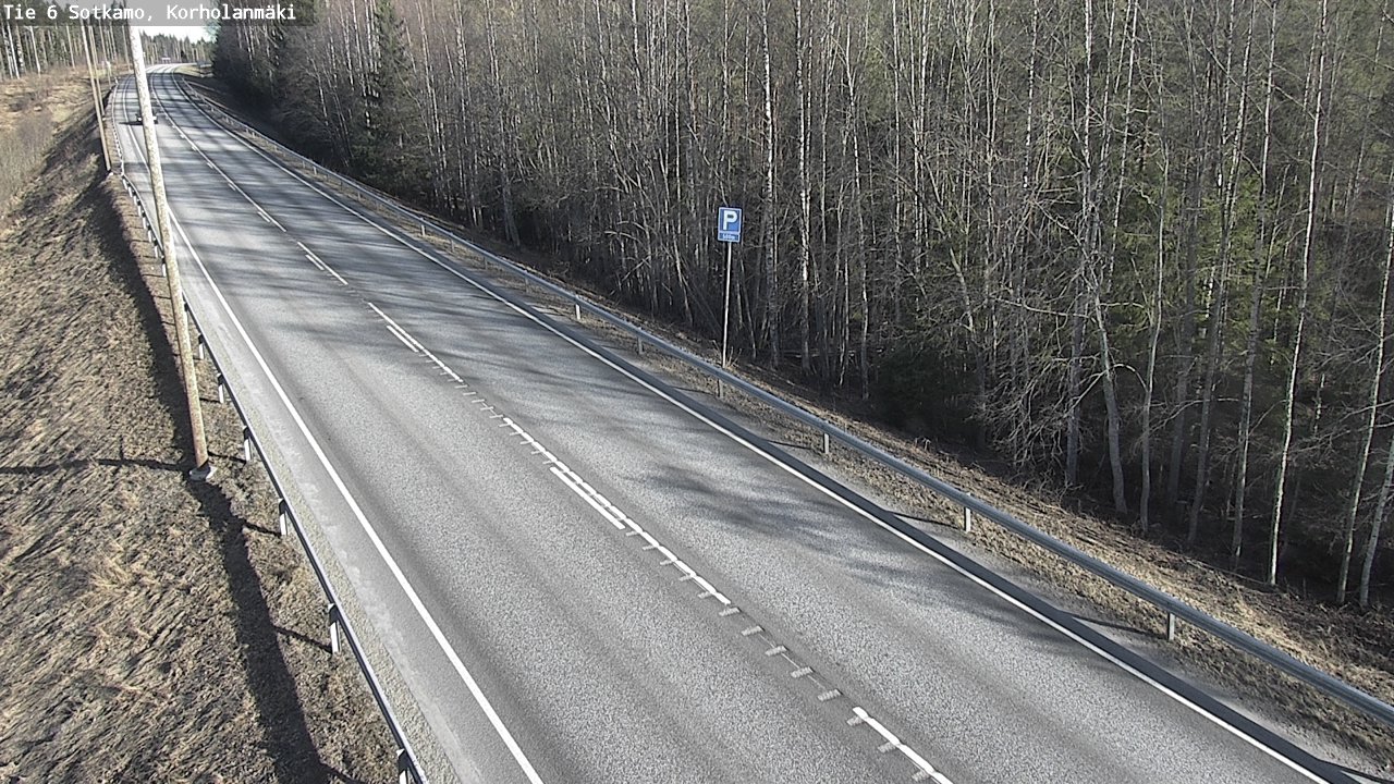 Weather Camera Image Väg 6 Sotkamo, Korholanmäki, Sotkamo, Kainuu
