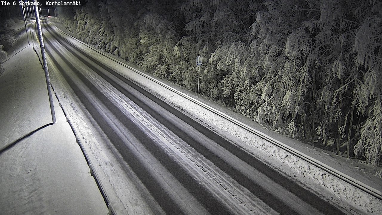 Weather Camera Image Väg 6 Sotkamo, Korholanmäki, Sotkamo, Kainuu