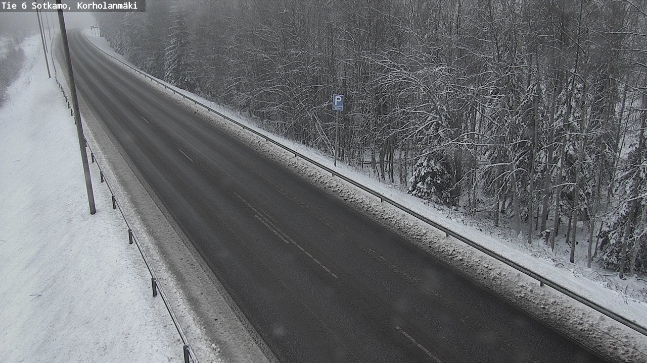 Weather Camera Image Väg 6 Sotkamo, Korholanmäki, Sotkamo, Kainuu