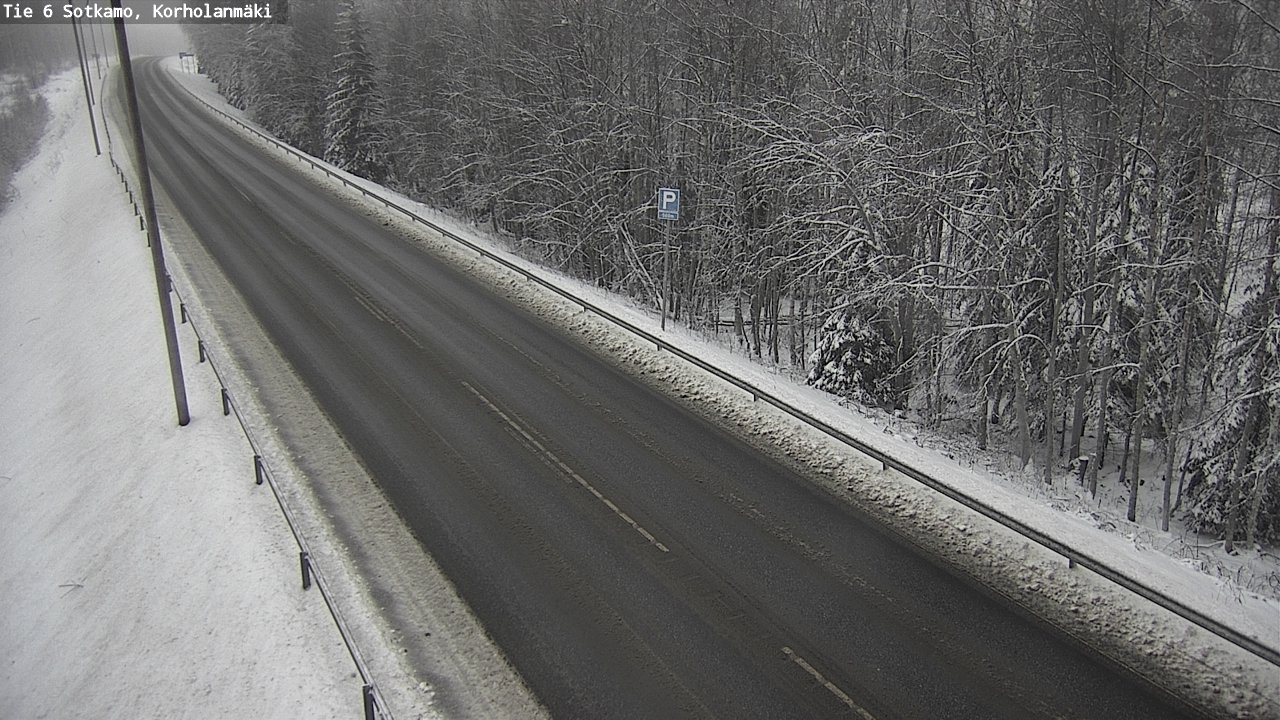 Weather Camera Image Väg 6 Sotkamo, Korholanmäki, Sotkamo, Kainuu