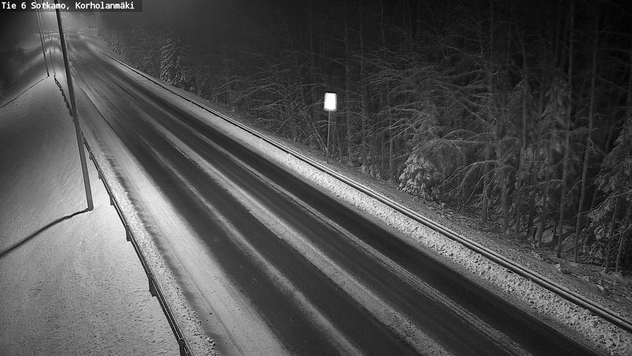 Weather Camera Image Väg 6 Sotkamo, Korholanmäki, Sotkamo, Kainuu