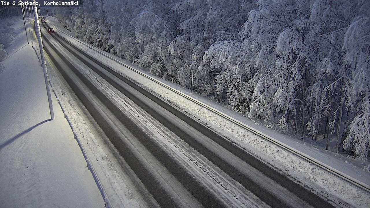 Weather Camera Image Väg 6 Sotkamo, Korholanmäki, Sotkamo, Kainuu