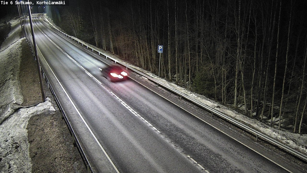 Weather Camera Image Väg 6 Sotkamo, Korholanmäki, Sotkamo, Kainuu