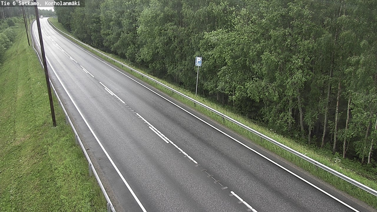 Weather Camera Image Väg 6 Sotkamo, Korholanmäki, Sotkamo, Kainuu