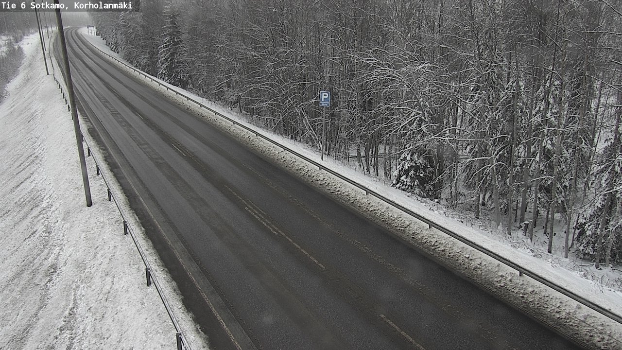 Weather Camera Image Väg 6 Sotkamo, Korholanmäki, Sotkamo, Kainuu