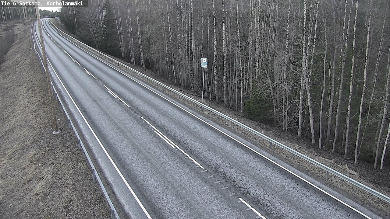 Weather Camera Image Väg 6 Sotkamo, Korholanmäki, Sotkamo, Kainuu