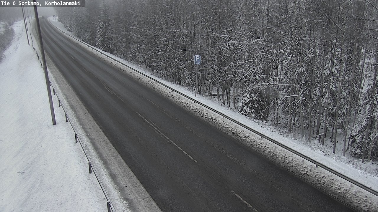 Weather Camera Image Väg 6 Sotkamo, Korholanmäki, Sotkamo, Kainuu