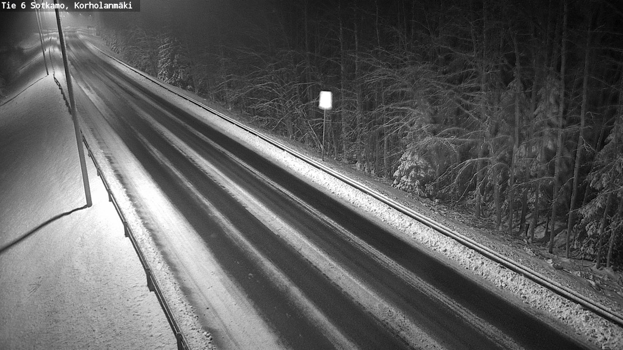 Weather Camera Image Väg 6 Sotkamo, Korholanmäki, Sotkamo, Kainuu