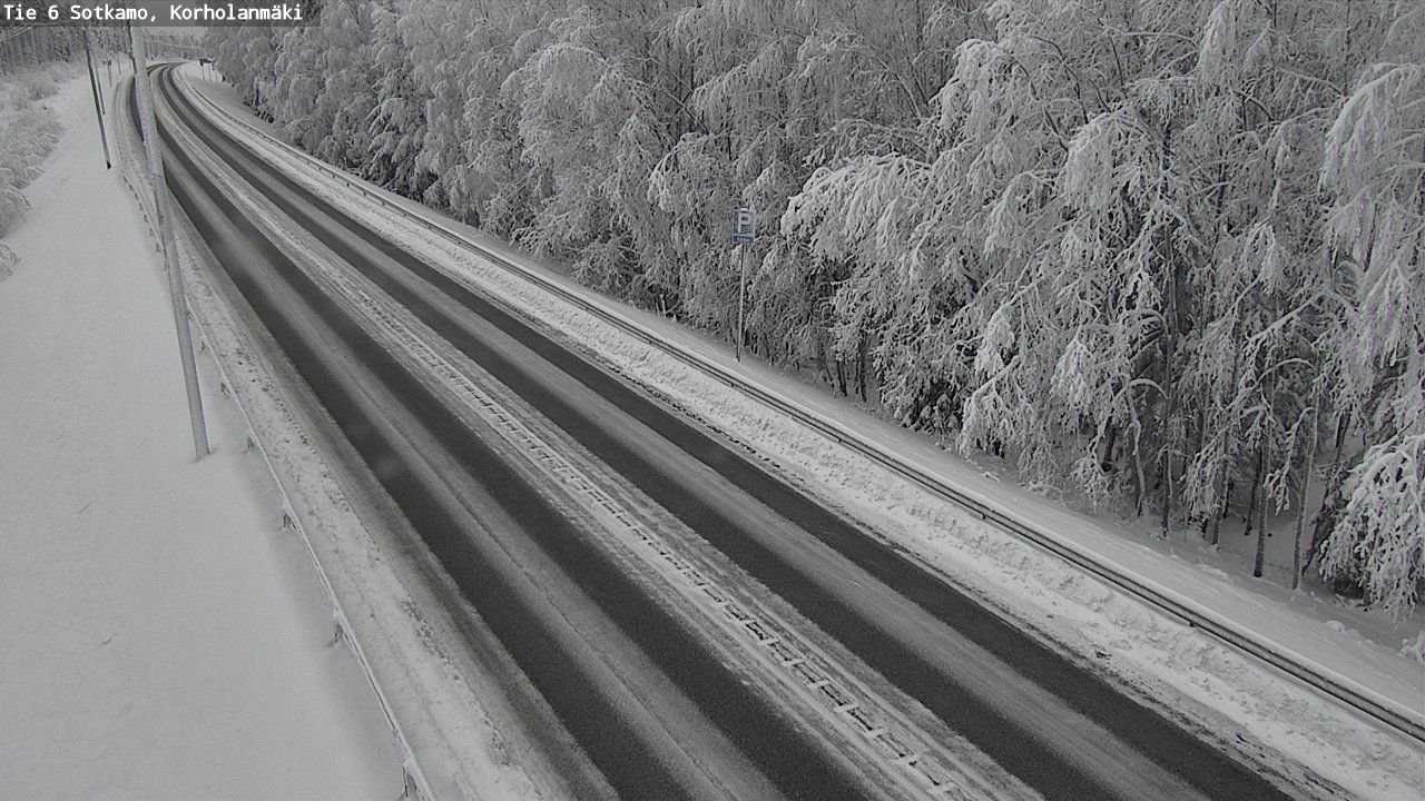 Weather Camera Image Väg 6 Sotkamo, Korholanmäki, Sotkamo, Kainuu