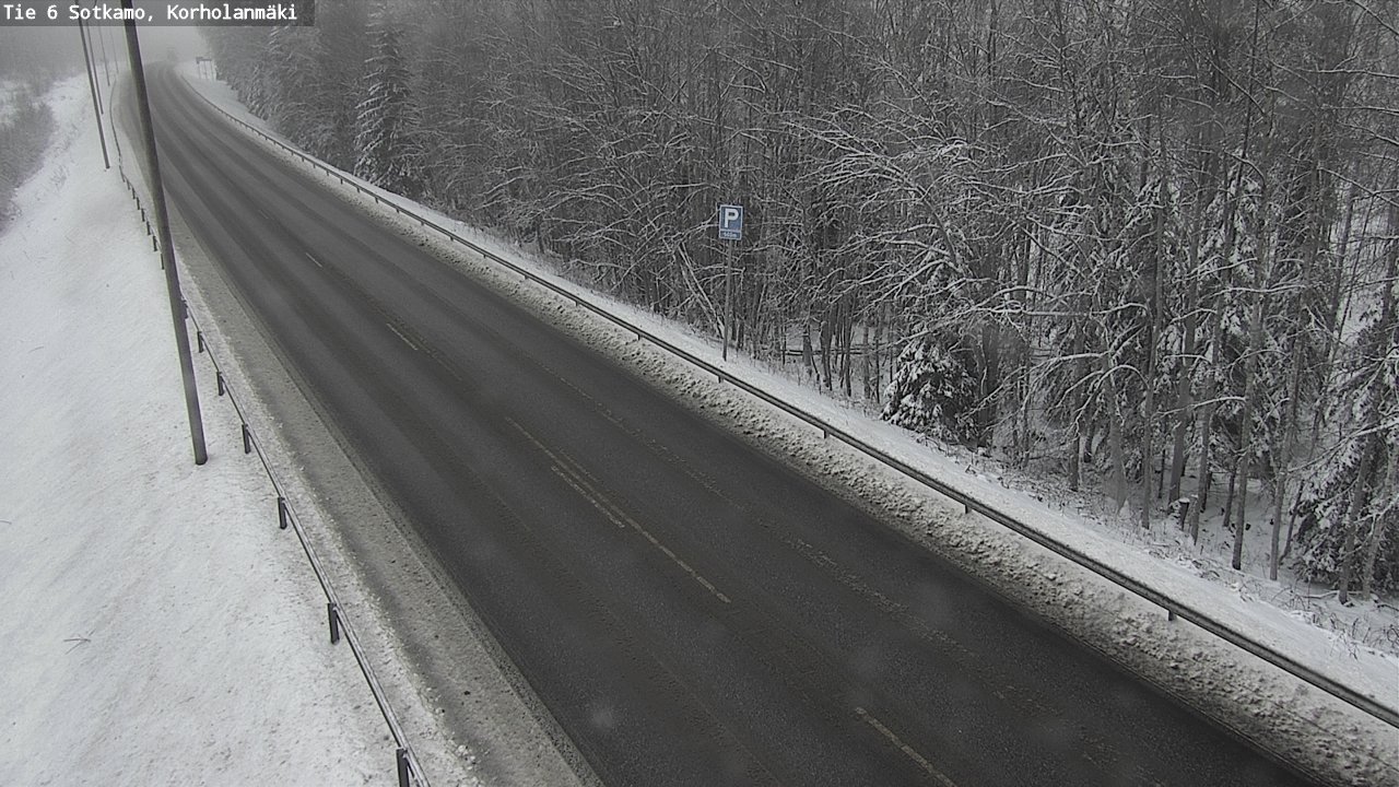 Weather Camera Image Väg 6 Sotkamo, Korholanmäki, Sotkamo, Kainuu