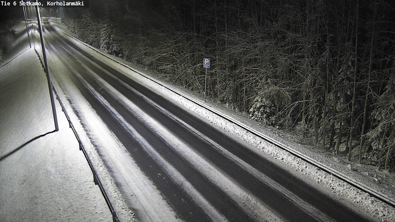 Weather Camera Image Väg 6 Sotkamo, Korholanmäki, Sotkamo, Kainuu