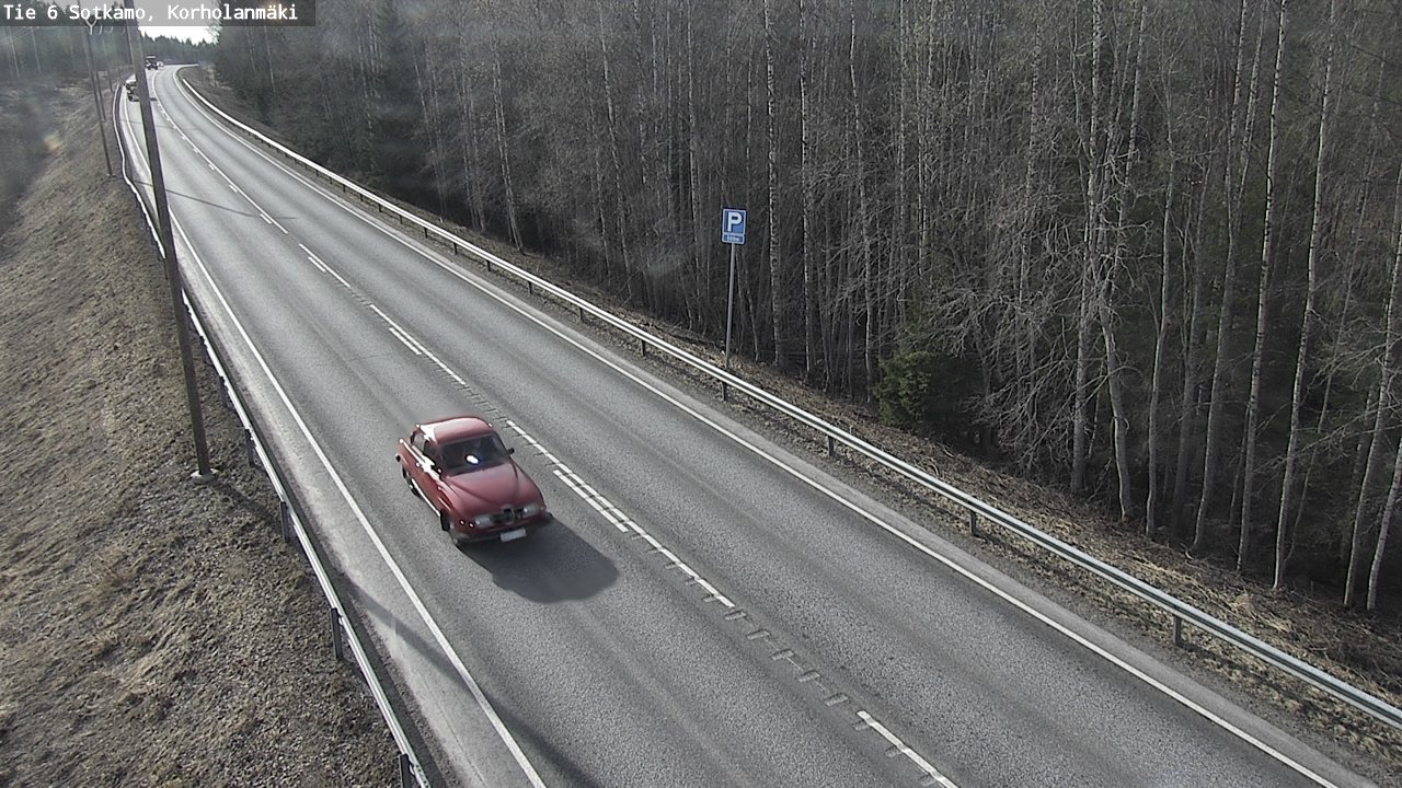 Weather Camera Image Väg 6 Sotkamo, Korholanmäki, Sotkamo, Kainuu