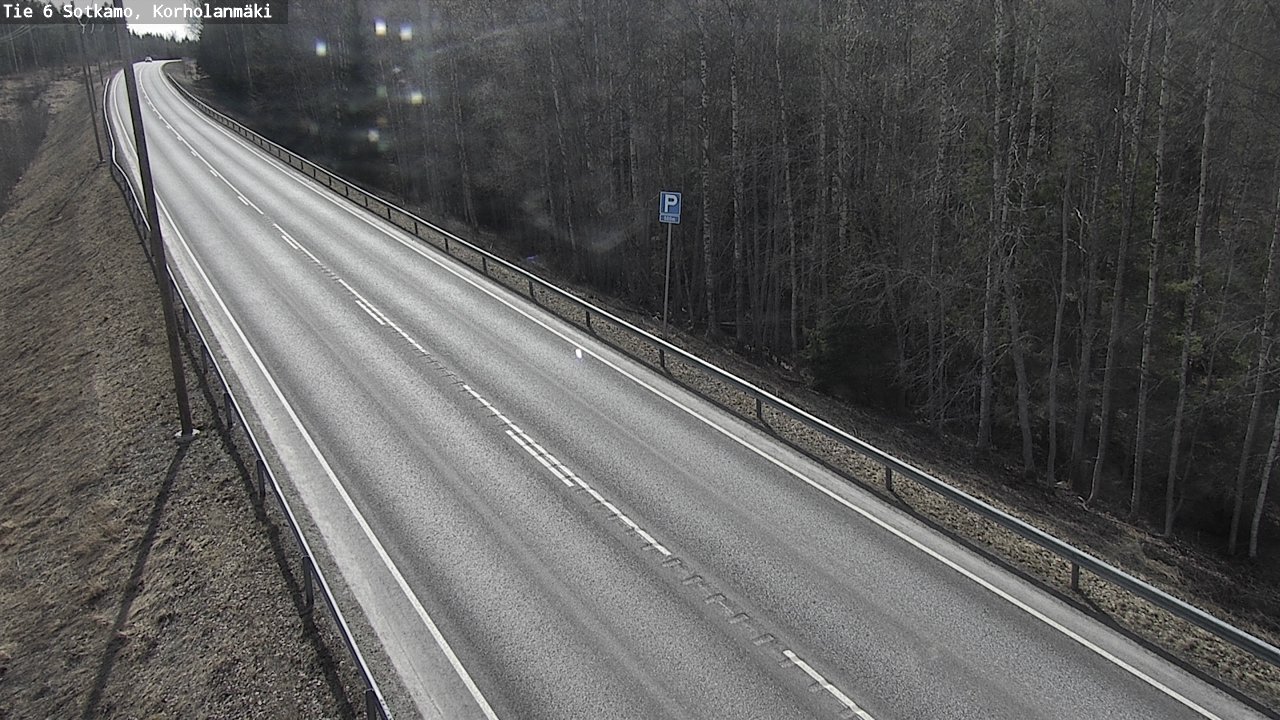 Weather Camera Image Väg 6 Sotkamo, Korholanmäki, Sotkamo, Kainuu