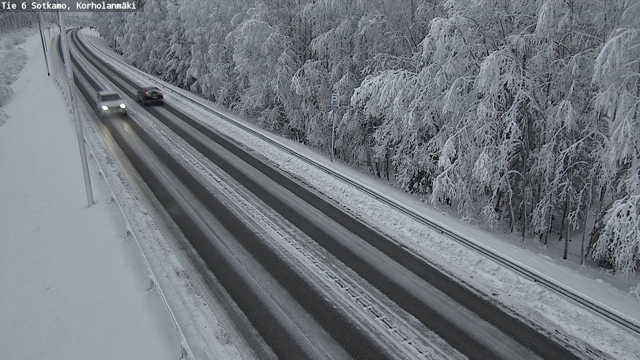 Weather Camera Image Väg 6 Sotkamo, Korholanmäki, Sotkamo, Kainuu