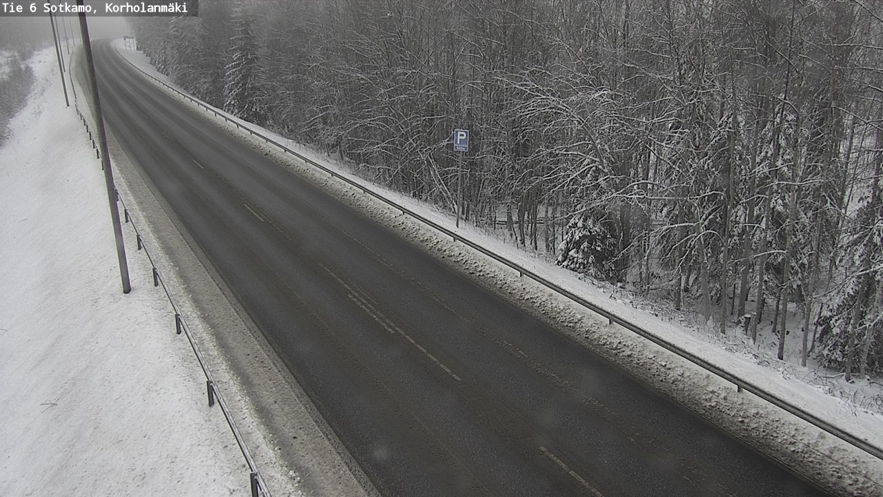 Weather Camera Image Väg 6 Sotkamo, Korholanmäki, Sotkamo, Kainuu