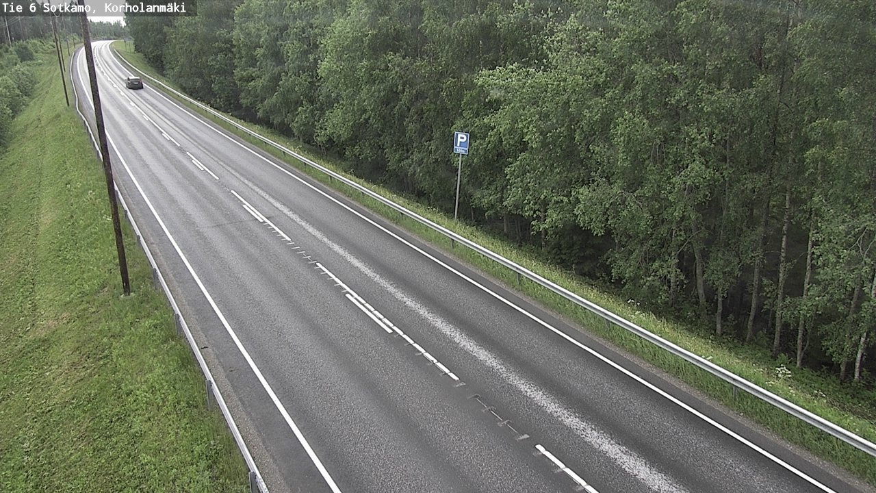 Weather Camera Image Väg 6 Sotkamo, Korholanmäki, Sotkamo, Kainuu