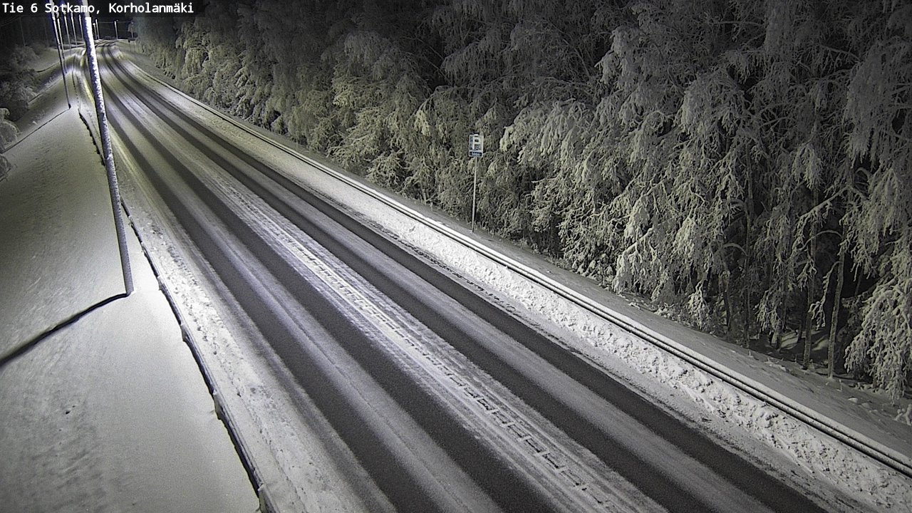 Weather Camera Image Väg 6 Sotkamo, Korholanmäki, Sotkamo, Kainuu