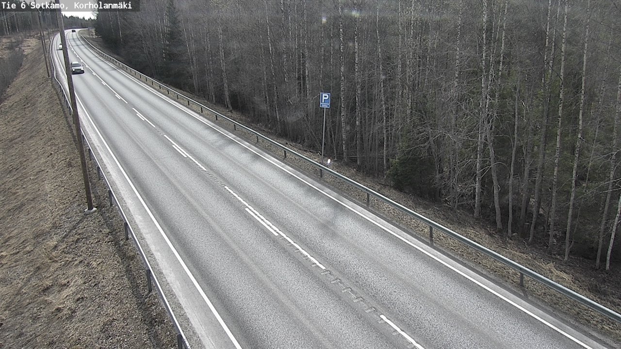 Weather Camera Image Väg 6 Sotkamo, Korholanmäki, Sotkamo, Kainuu