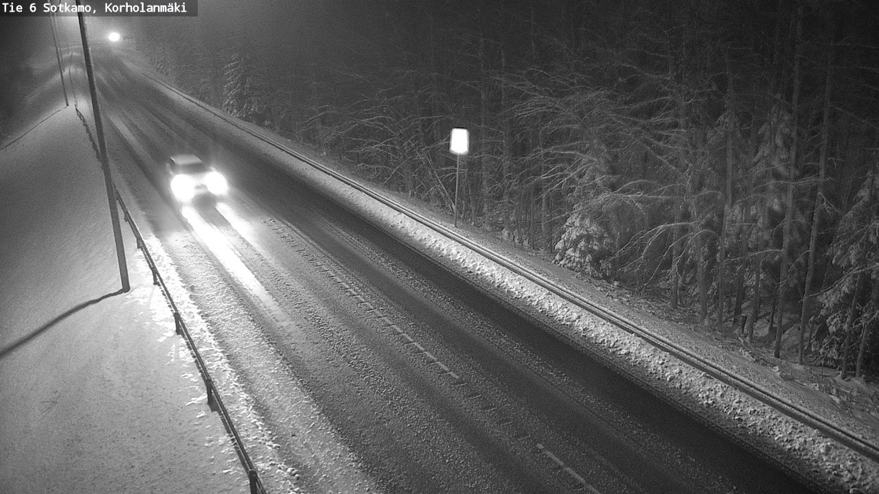 Weather Camera Image Väg 6 Sotkamo, Korholanmäki, Sotkamo, Kainuu