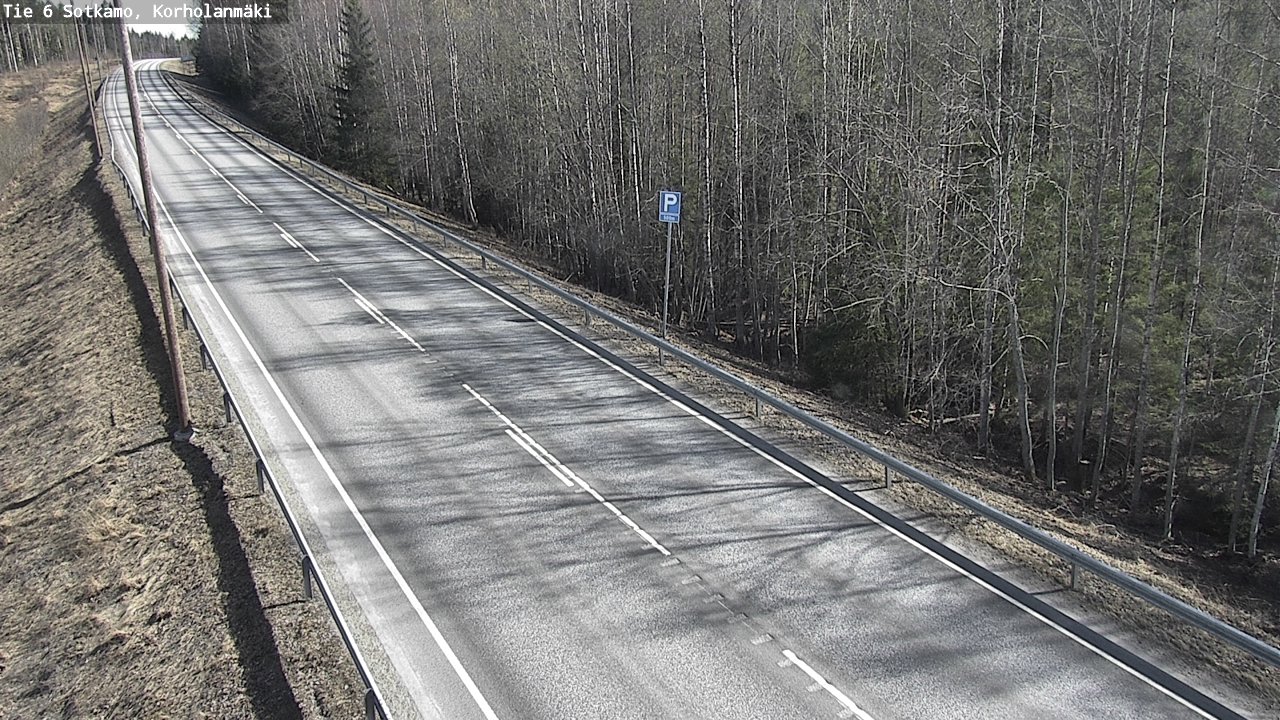 Weather Camera Image Väg 6 Sotkamo, Korholanmäki, Sotkamo, Kainuu