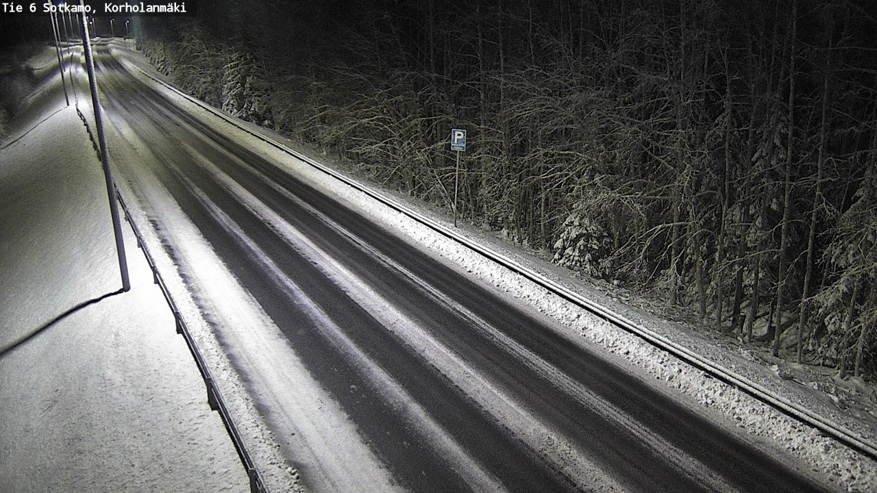 Weather Camera Image Väg 6 Sotkamo, Korholanmäki, Sotkamo, Kainuu
