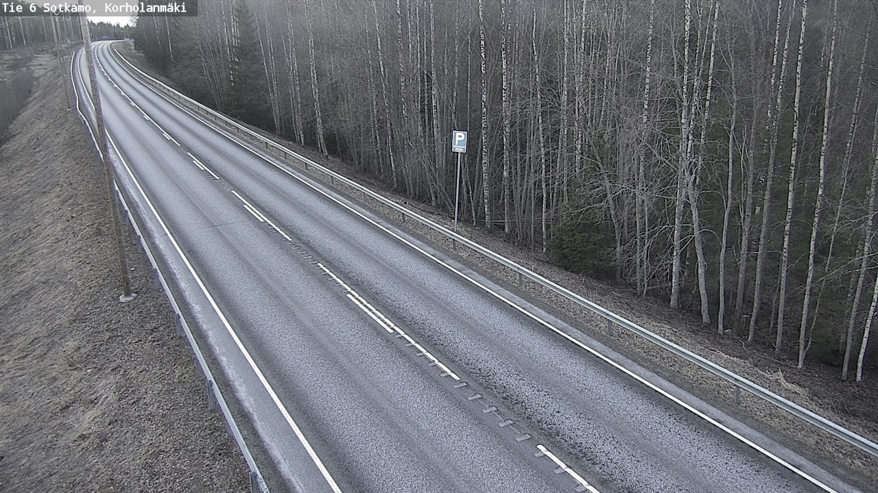 Weather Camera Image Väg 6 Sotkamo, Korholanmäki, Sotkamo, Kainuu