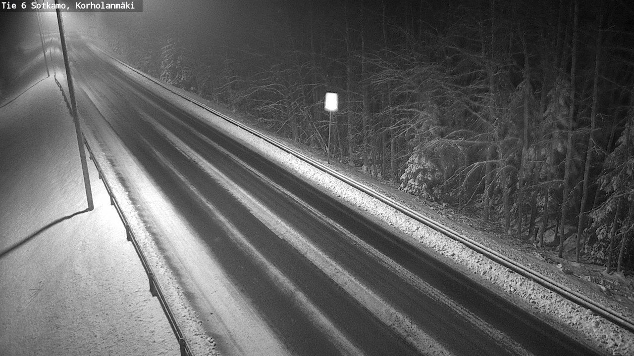 Weather Camera Image Väg 6 Sotkamo, Korholanmäki, Sotkamo, Kainuu