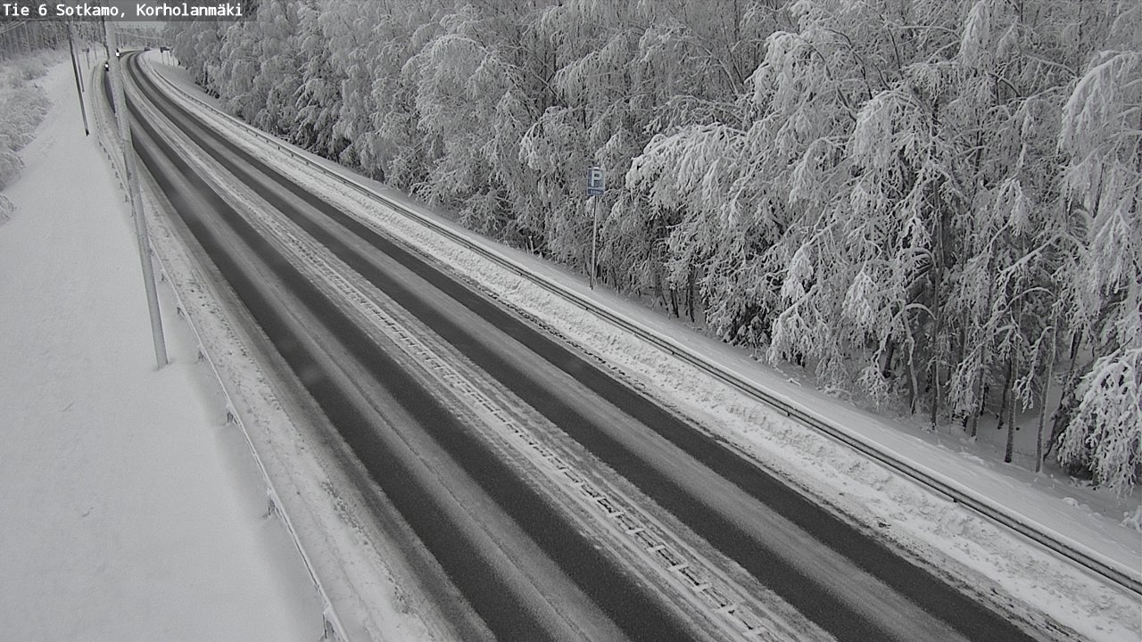 Weather Camera Image Väg 6 Sotkamo, Korholanmäki, Sotkamo, Kainuu
