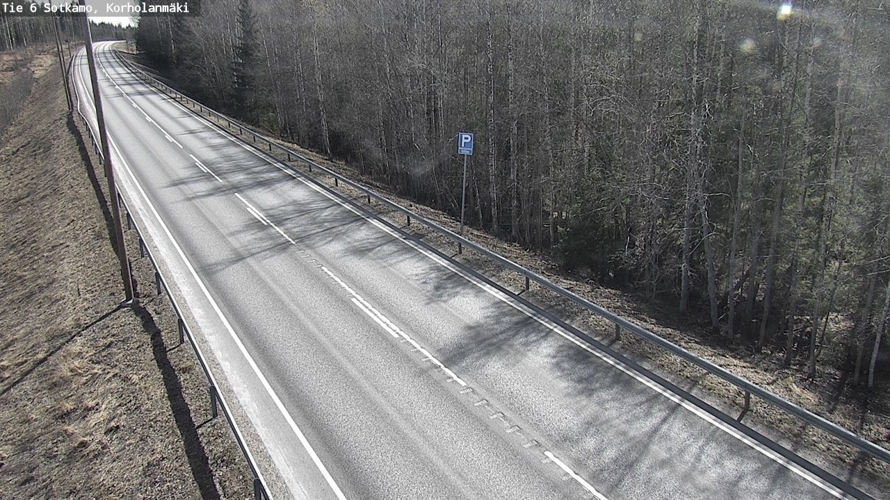 Weather Camera Image Väg 6 Sotkamo, Korholanmäki, Sotkamo, Kainuu