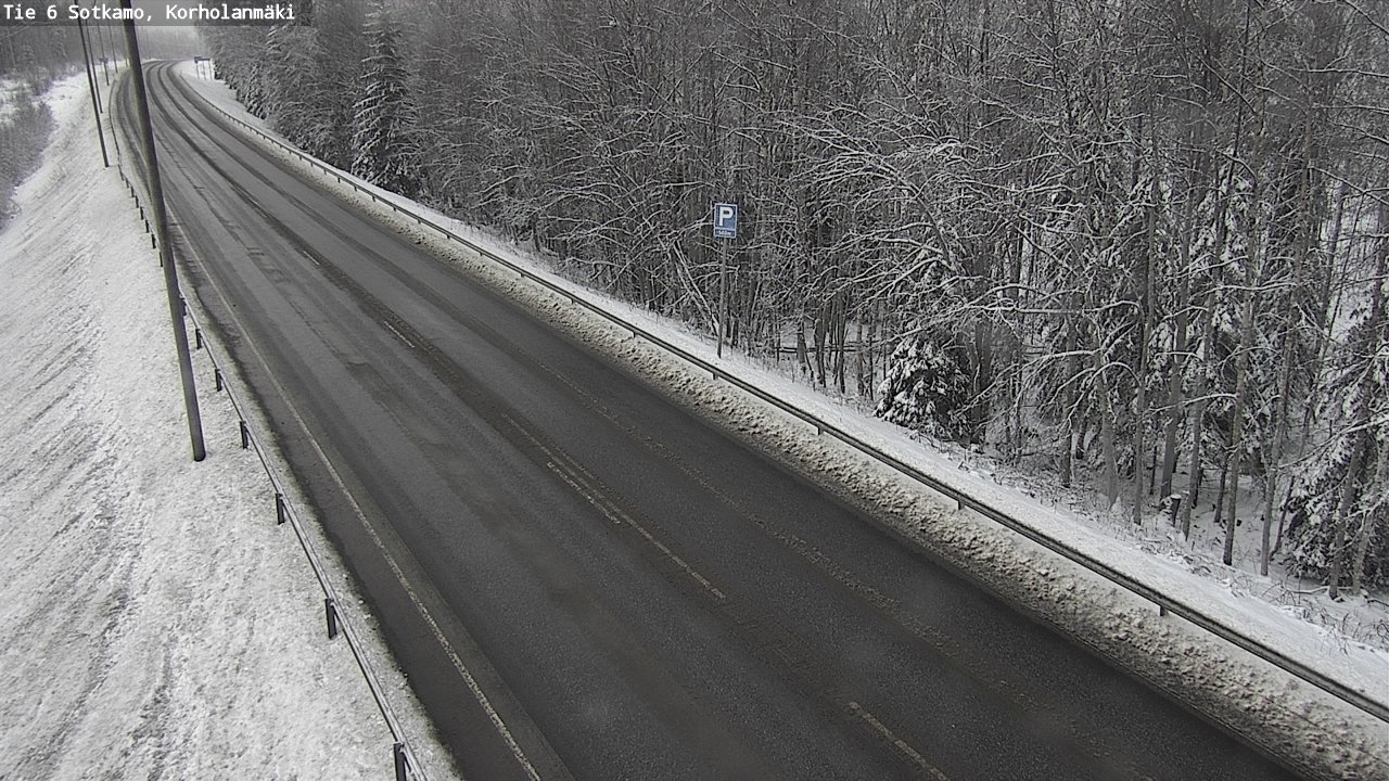 Weather Camera Image Väg 6 Sotkamo, Korholanmäki, Sotkamo, Kainuu