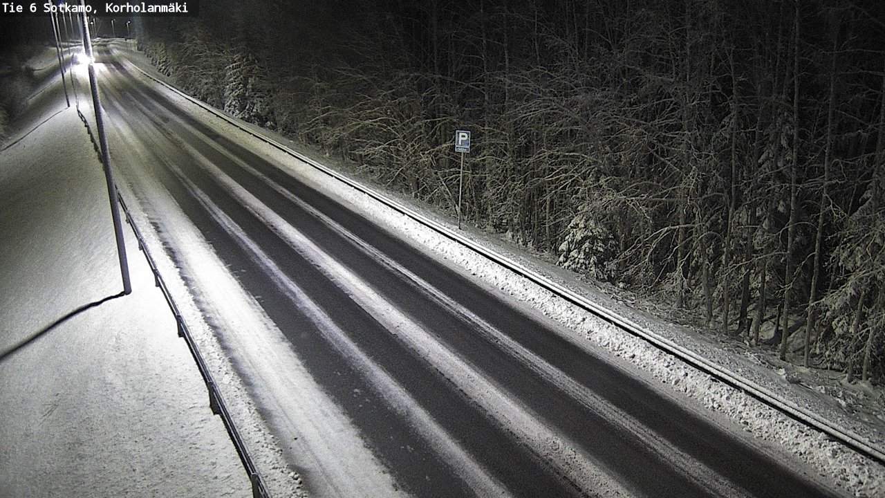 Weather Camera Image Väg 6 Sotkamo, Korholanmäki, Sotkamo, Kainuu