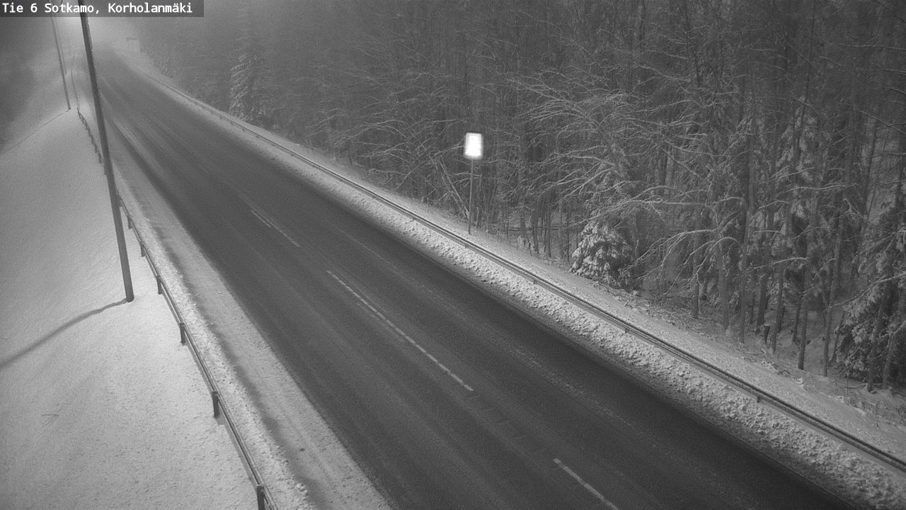 Weather Camera Image Väg 6 Sotkamo, Korholanmäki, Sotkamo, Kainuu