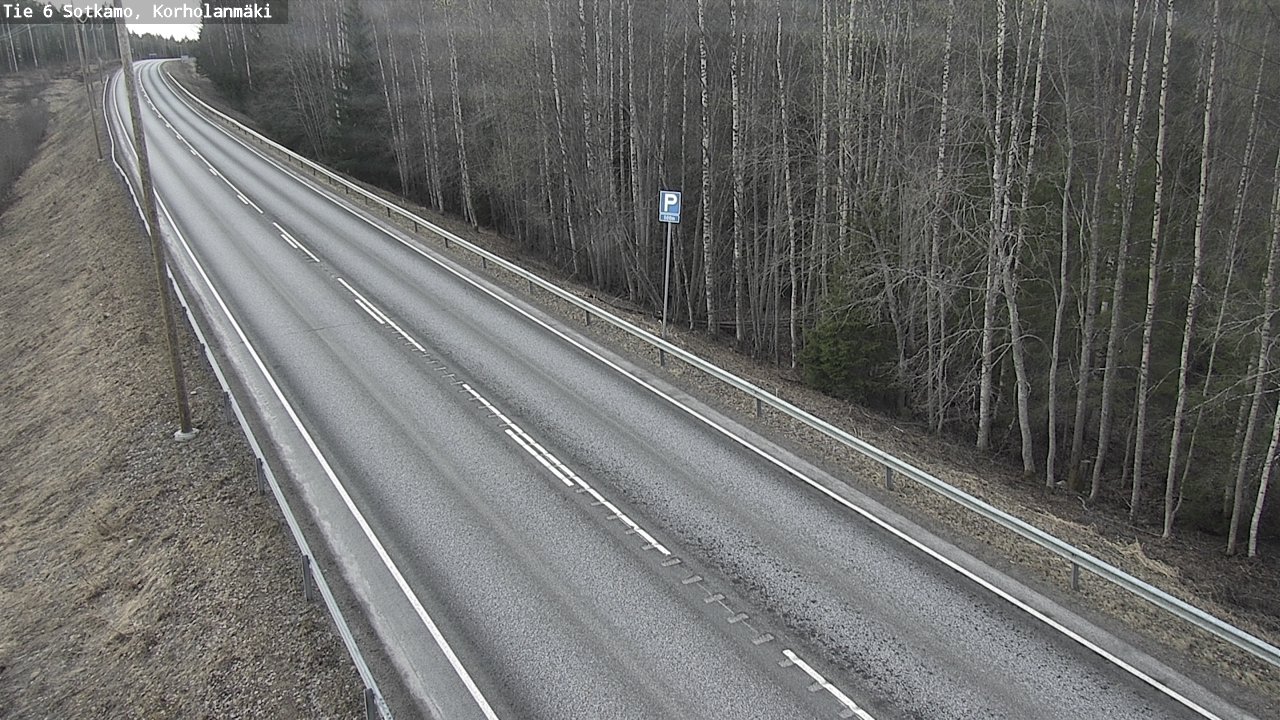 Weather Camera Image Väg 6 Sotkamo, Korholanmäki, Sotkamo, Kainuu