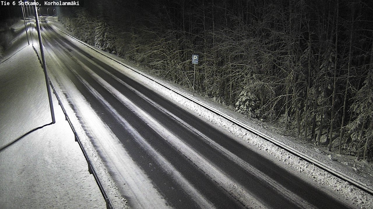 Weather Camera Image Väg 6 Sotkamo, Korholanmäki, Sotkamo, Kainuu