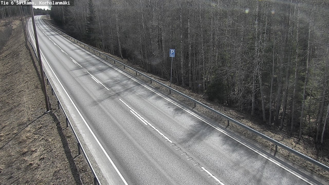 Weather Camera Image Väg 6 Sotkamo, Korholanmäki, Sotkamo, Kainuu