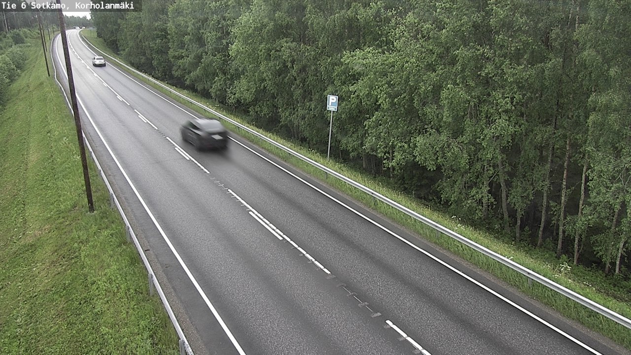 Weather Camera Image Väg 6 Sotkamo, Korholanmäki, Sotkamo, Kainuu