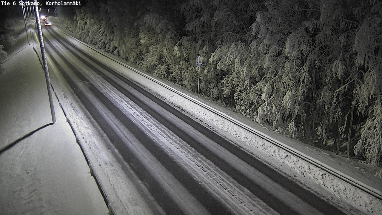 Weather Camera Image Väg 6 Sotkamo, Korholanmäki, Sotkamo, Kainuu