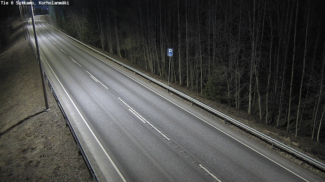 Weather Camera Image Väg 6 Sotkamo, Korholanmäki, Sotkamo, Kainuu