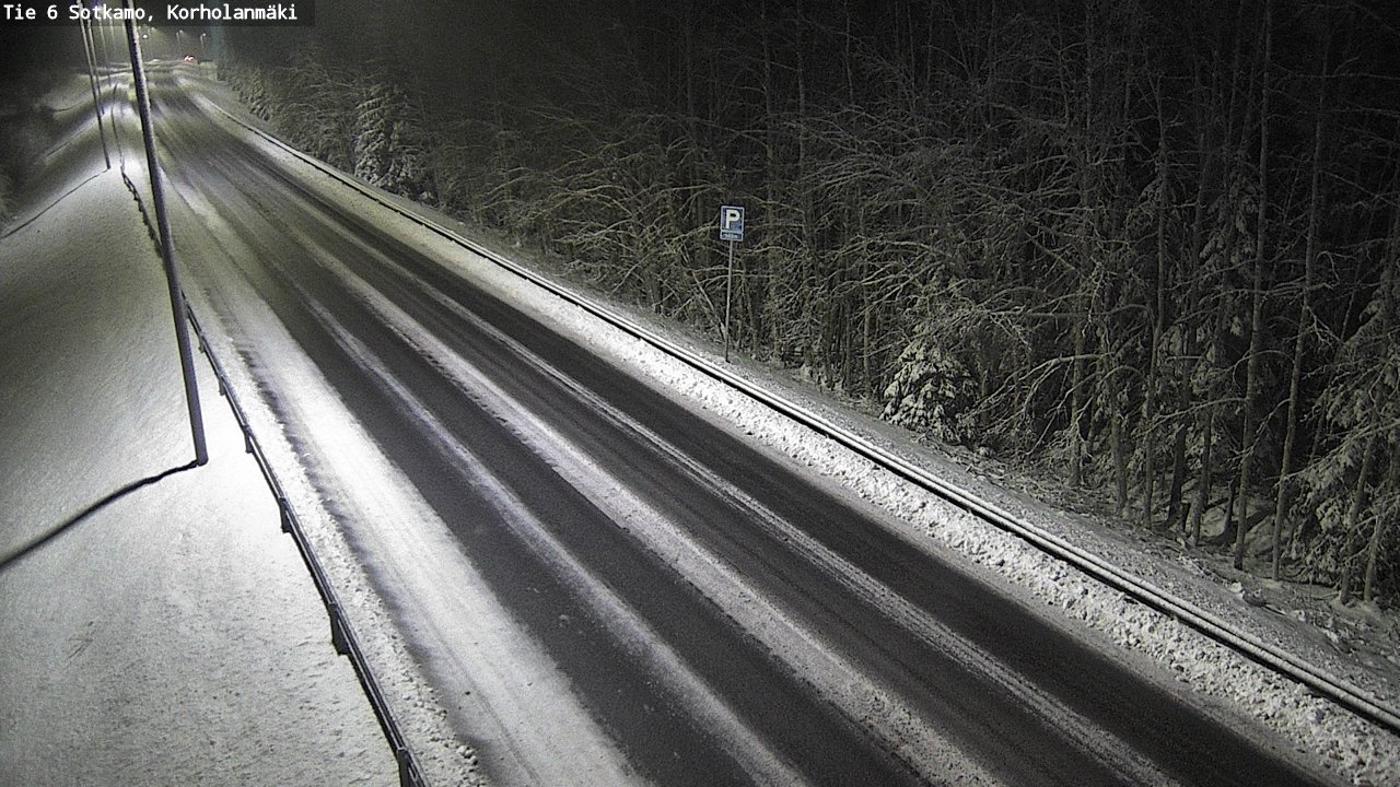 Weather Camera Image Väg 6 Sotkamo, Korholanmäki, Sotkamo, Kainuu